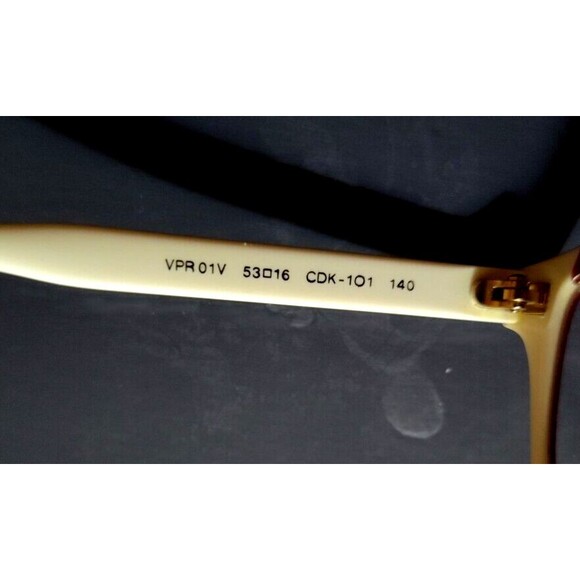 Prada VPR RO1V Burgundy White Eyeglasses Frames Only Two Tone Italy 53-16-140 - Picture 13 of 14